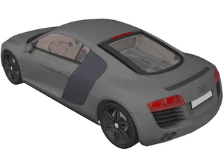 Audi R8 3D Model preview