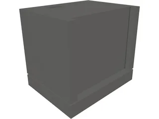 Gaggenau BL 253-110 Lift Oven 3D Model preview