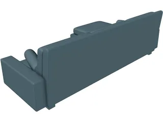Corner Sofa 3D Model preview