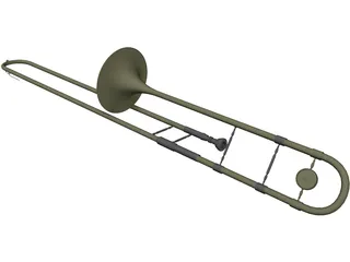 Trombone 3D Model preview