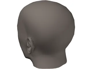 Head Human 3D Model preview