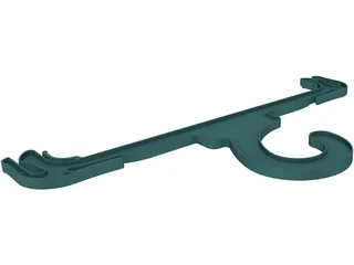 Underwear Hanger 3D Model preview