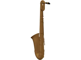 Baritone Sax 3D Model preview