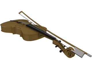Violin 3D Model preview
