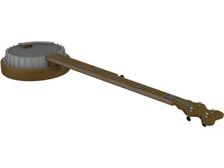 Banjo 3D Model preview