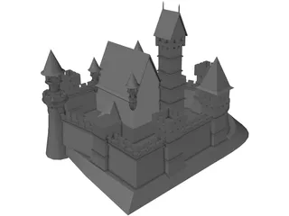 Czech Castle 3D Model preview