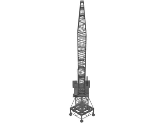 Port Crane 3D Model preview
