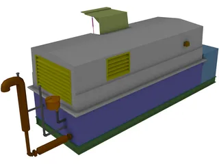 Sub-Grade Pump House 3D Model preview