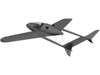 Small Turbine Single Seater 3D Model preview