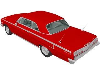 Chevrolet Impala SS (1962) 3D Model preview