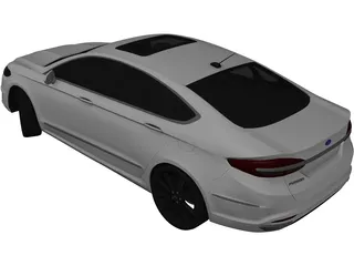 Ford Fusion Titanium (2018) 3D Model preview