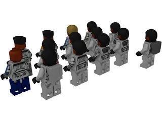 Lego Clone Troopers Mini Figures (2020) 3D Model preview