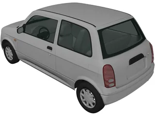 Daihatsu Mira (1998) 3D Model preview