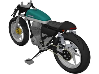 Honda Cafe Racer 3D Model preview