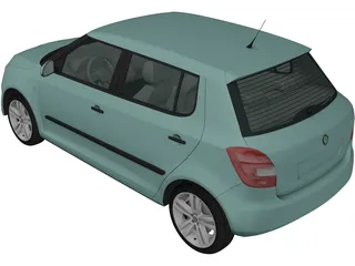 Skoda Fabia (2011) 3D Model preview