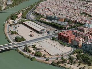 Seville City, Spain (2020) 3D Model preview