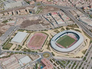 Almeria City, Spain (2020) 3D Model preview