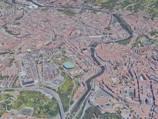 Bilbao City, Spain (2021) 3D Model preview