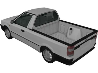 Volkswagen Caddy (1995) 3D Model preview