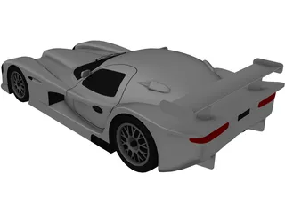 Panoz Esperante GTR-1 (1997) 3D Model preview
