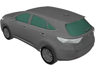 Toyota Harrier (2013) 3D Model preview