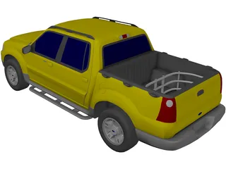 Ford Explorer Sport Trac (2003) 3D Model preview