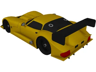 Marcos Mantara LM600 Group GT2 (1995) 3D Model preview