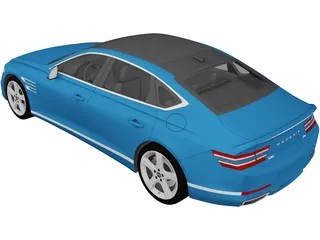 Genesis G80 (2020) 3D Model preview