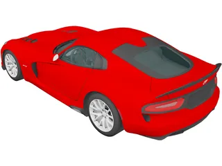 Dodge Viper SRT (2013) 3D Model preview