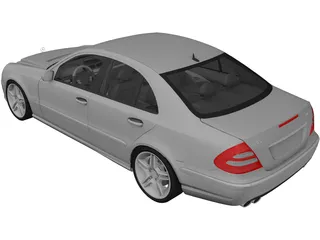 Mercedes Benz E55 AMG (2004) 3D Model preview