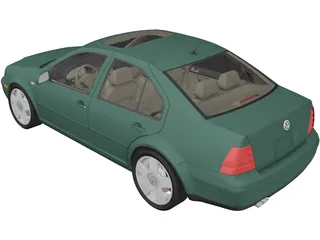 Volkswagen Jetta (2000) 3D Model preview