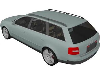 Audi A6 Avant (1998) 3D Model preview