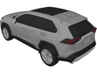 Toyota RAV4 Hybrid (2021) 3D Model preview