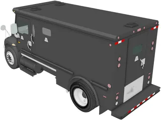 International Durastar Armored Cash Truck (2002) 3D Model preview