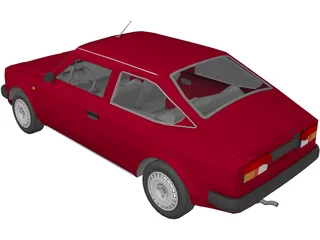 Skoda 105 (1985) 3D Model preview