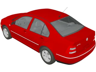 Volkswagen Jetta (2003) 3D Model preview