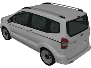 Ford Tourneo Courier (2013) 3D Model preview