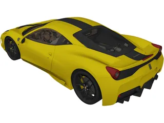 Ferrari 458 Speciale (2014) 3D Model preview