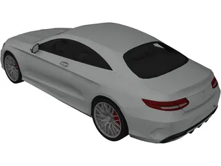 Mercedes-Benz S63 AMG Coupe (2015) 3D Model preview