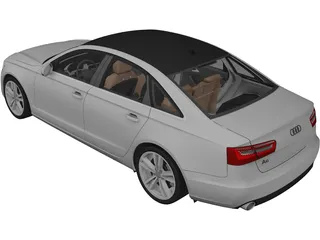 Audi A6 (2012) 3D Model preview