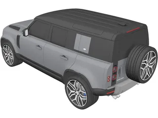 Land Rover Defender (2020) 3D Model preview