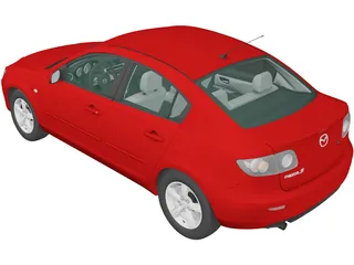 Mazda 3 Sedan (2003) 3D Model preview