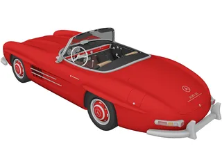Mercedes-Benz 300SL (1957) 3D Model preview