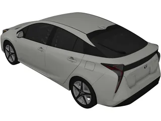 Toyota Prius (2017) 3D Model preview