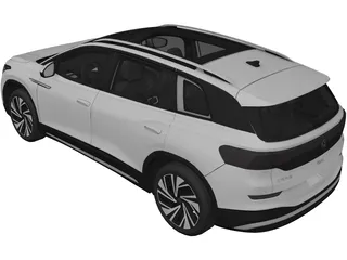 Volkswagen ID.6 X (2022) 3D Model preview
