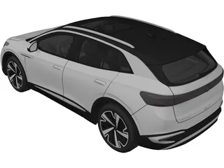 Volkswagen ID.4 X (2021) 3D Model preview
