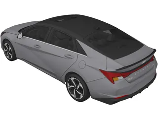 Hyundai Elantra (2021) 3D Model preview