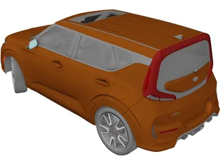 Kia Soul GT-Line (2021) 3D Model preview