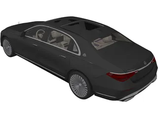 Mercedes-Maybach S-Class Sedan (2021) 3D Model preview