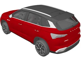 Skoda Kamiq GT (2020) 3D Model preview